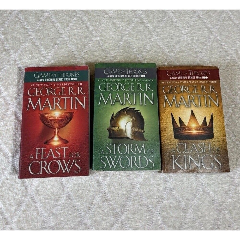 Game Of Thrones 3 Out Of 5 Book Set George RR Martin A Song Of Ice And Fire